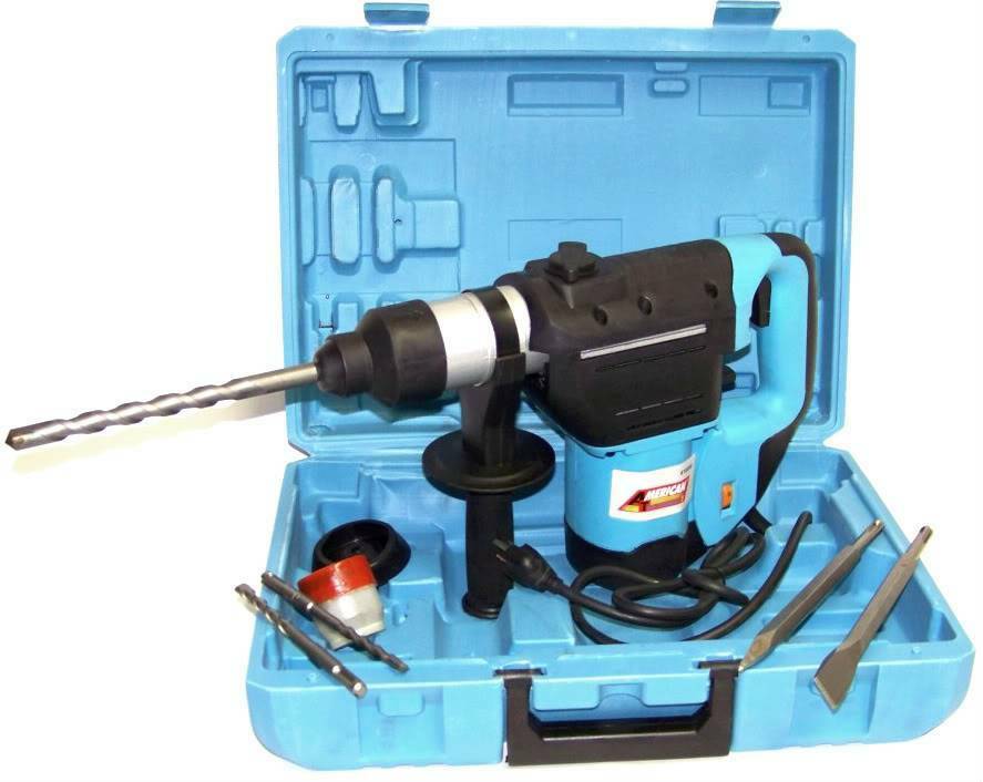 1-1/2" Electric Rotary Hammer Drill With Bits Sds Plus Roto Tool Variable Speed